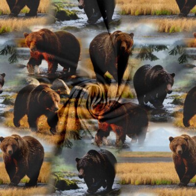 Jersey print med flotte bjørne - Billede 2