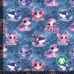 Jersey print med undervandstema 2