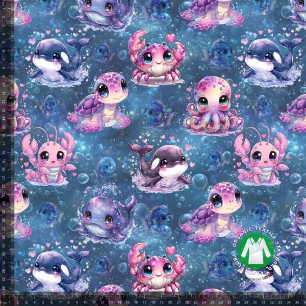 Jersey print med undervandstema 2