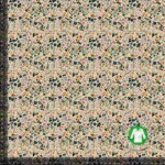 Jersey print med små forårs blomster - multi