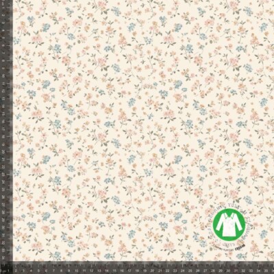 Jersey print med små minimalistiske blomster