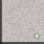 Jersey print med små blomster - blå / grå