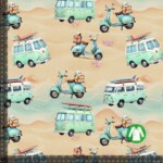 Jersey print med sommer tema 1