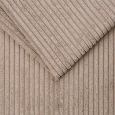 Møbelvelour rillet - Beige