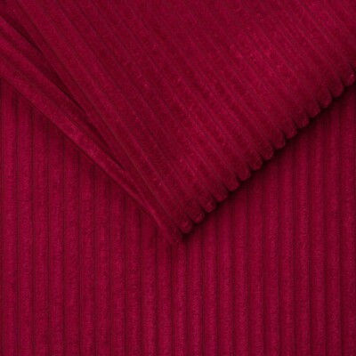 Huonekalut veluurinen ribbed - Punainen