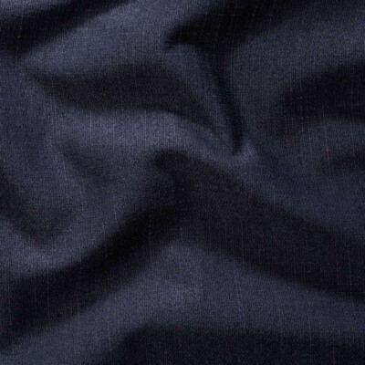 Linen look upholstery fabric - Navy blue