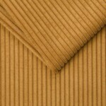 Møbelvelour rillet i farven ochre, 330 g/m², 144 cm bred
