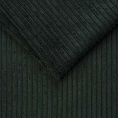 Møbelvelour rillet - Flaskegrøn