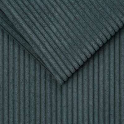 Møbelvelour rillet - Petrol