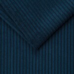 Marineblå rillet møbelvelour, 330 g/m², OEKOTEX STANDARD 100