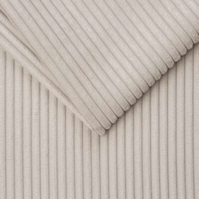 Møbelvelour rillet sølv 330 g/m² 144 cm 100.000 Martindale vandafvisende