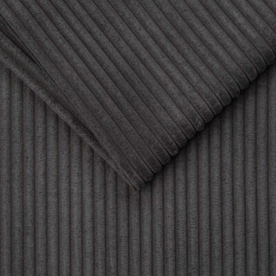 Huonekalujen veluurinen uritettu - Tummanharmaa