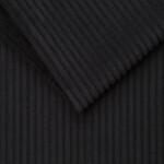 Furniture velvet grooved - black