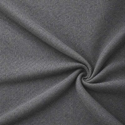 Textured upholstery fabric in anthracite laid in soft folds