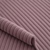 Close-up of the surface of corduroy upholstery velour in old rose