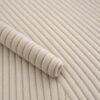 Close-up of the surface of corduroy upholstery velour in pearl white