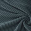 Corduroy upholstery velour in petrol laid in soft folds