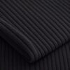 Close-up of the surface of corduroy upholstery velour in black
