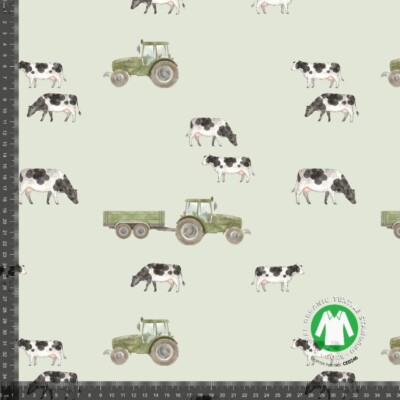 Jersey print med bondegårdstema 2