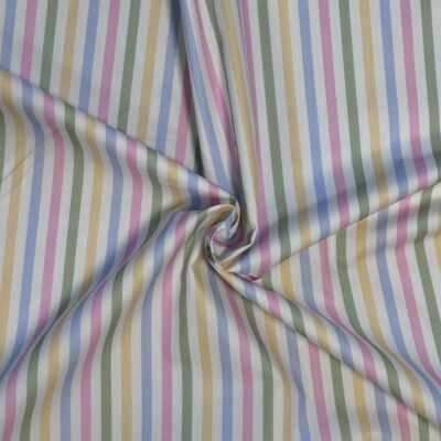 Poplin patchwork stof med lækre striber