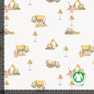 Jersey print med byggetema