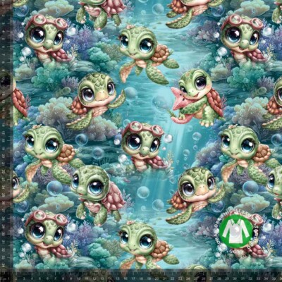 Jerseypainatus söpöillä kilpikonnilla 2