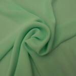 Chiffon - Lysegrøn i 100% polyester, 80 g/m² og 145-150 cm bred