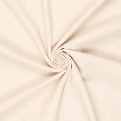 Lightweight Linen Cream 100% linen 165 g/m² 130 cm