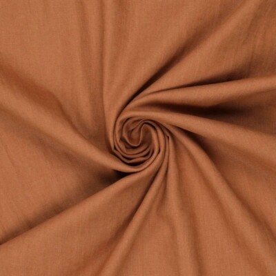 Lightweight Linen Russet Brown 100% linen 165 g/m² 130 cm