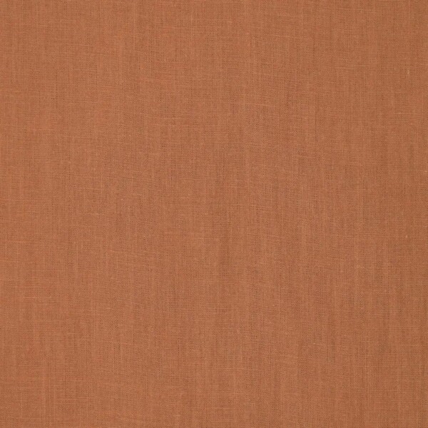 Woven lightweight linen Russet Brown in warm brown shade