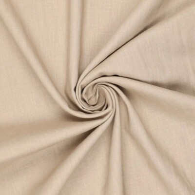 Let hør Light Sand Brown 100% hør 165 g/m² 130 cm