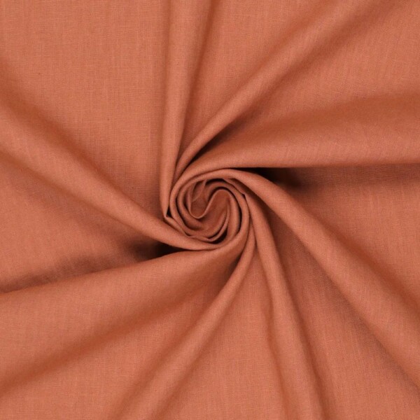 JK0872-445_1 Let hør Rust i 100% hør, 165 g/m² og 130 cm bredde