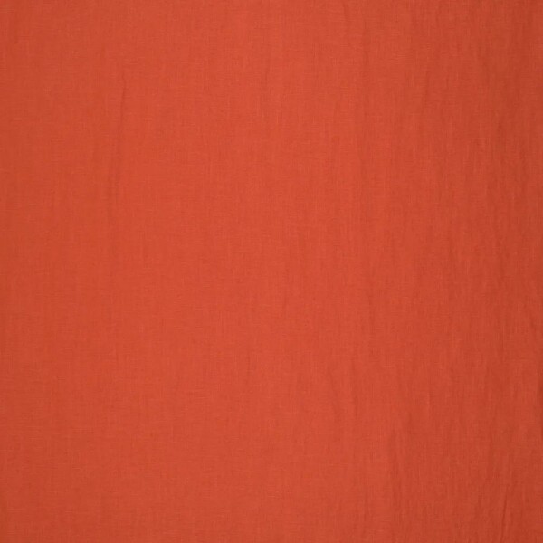 Farvevisning af let hør Rust Red 165 g/m²