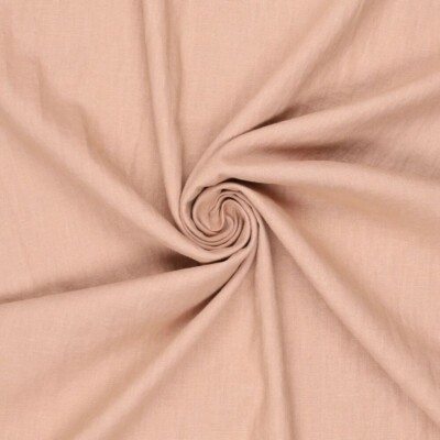 Let hør Oldrose Pink i 100% hør, 165 g/m² og 130 cm bredde