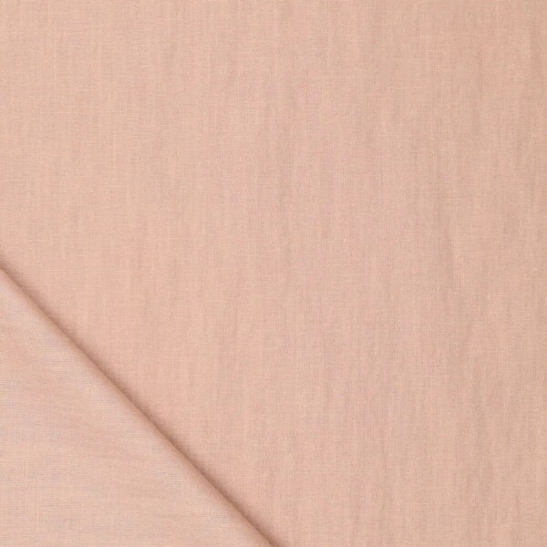 Detalje af vævning på Let hør Oldrose Pink