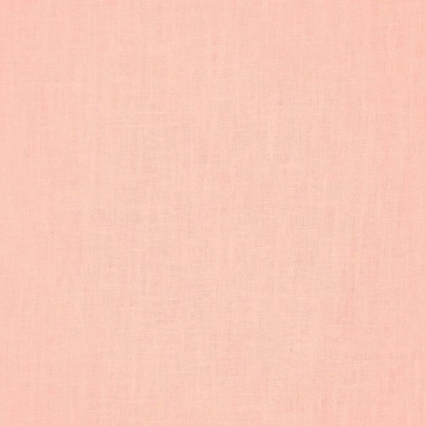 Salmon pink linen woven fabric with natural structure
