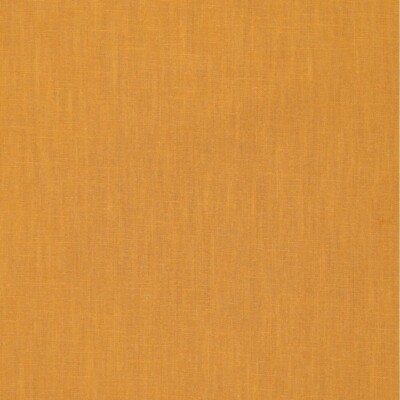 Ochre yellow hørstof vævet kvalitet med naturlig struktur