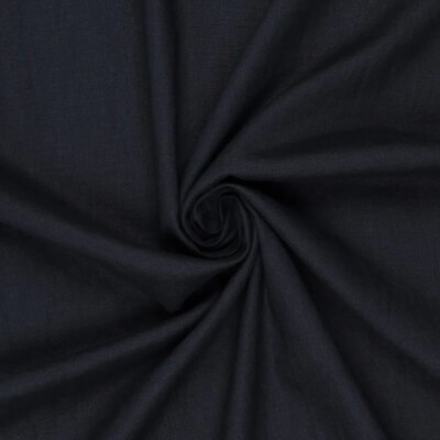 Let hør Dark Blue 100% hør 165 g/m² 130 cm