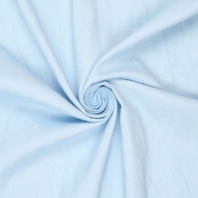 Let hør Light Blue 100% hør 165 g/m² 130 cm