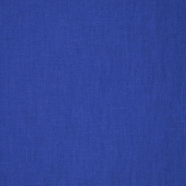 Nærbillede af Let hør Royal Blue vævning og struktur