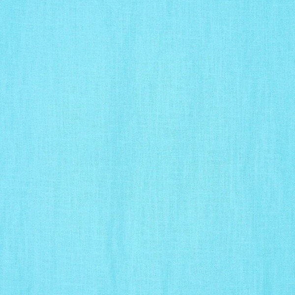 Nærbillede af Let hør Bright Blue vævet struktur