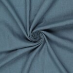 Let hør Petrol Blue 100% hør 165 g/m² 130 cm