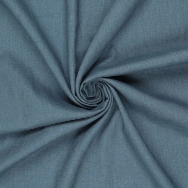 Let hør Petrol Blue 100% hør 165 g/m² 130 cm