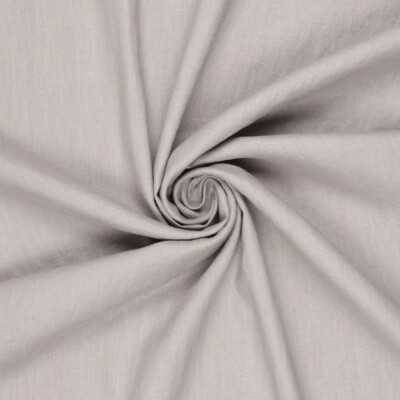 Let hør Light Grey 100% hør 165 g/m² 130 cm