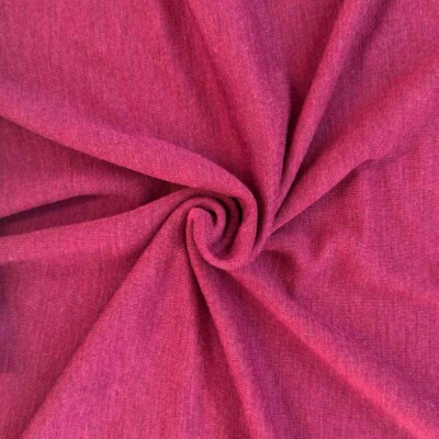 Merino wool jersey fuchsia meleret i 100% merinould 190 g/m²