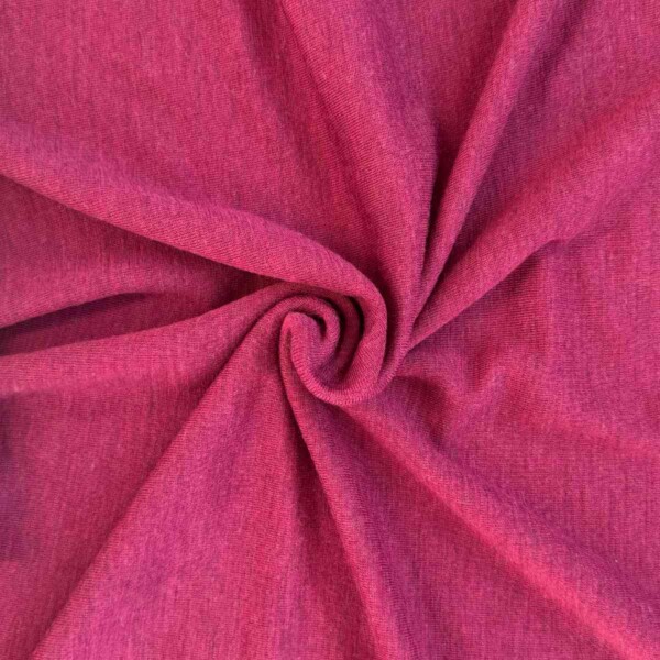 Merino wool jersey fuchsia meleret i 100% merinould 190 g/m²