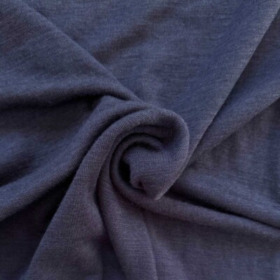 Merino wool jersey marine 2 100% merinould 190 g/m² 160 cm
