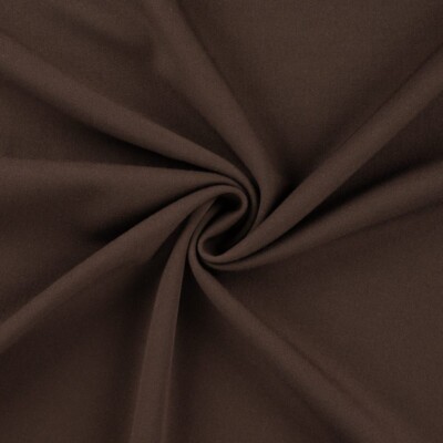 Wooltouch Dark Brown fast stof i mørk brun