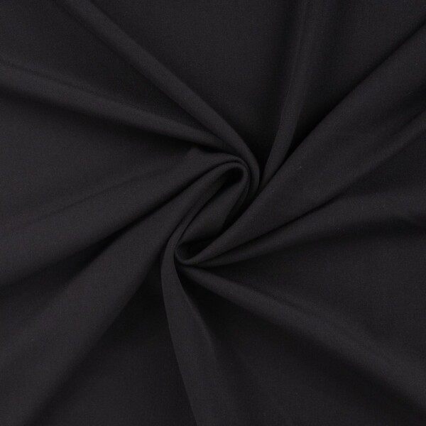 Wooltouch Black firm fabric in black
