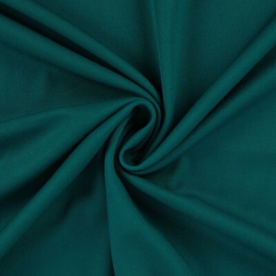 Wooltouch Petrol fast stof i petrolblå nuance